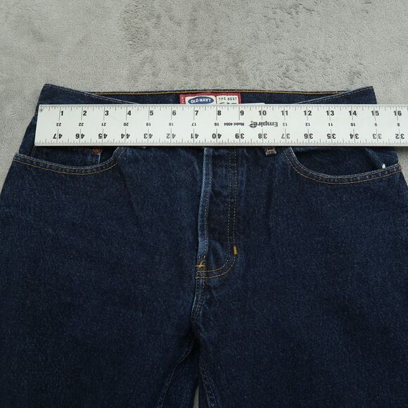 Vintage Old Navy Jeans Womens Size 8 Blue Starlite Mid Rise Straight Button Fly - Picture 15 of 16